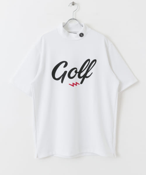 ELECTRIC GOLF　GOLFLOGO MOCKNECK SHORT-SLEEVE TEE
