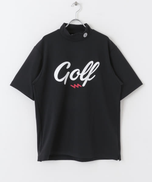ELECTRIC GOLF　GOLFLOGO MOCKNECK SHORT-SLEEVE TEE