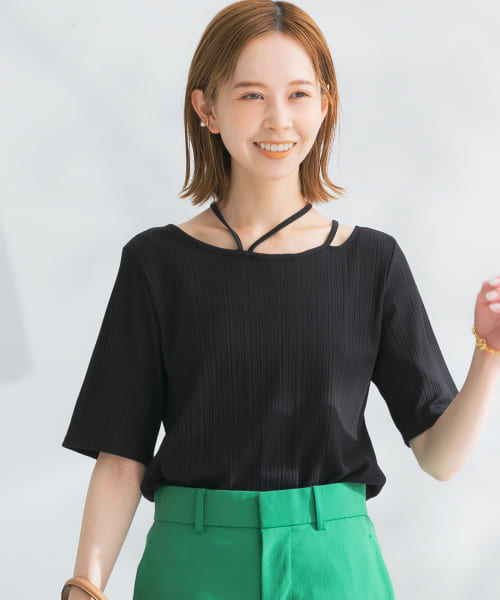 デザインネックTシャツ