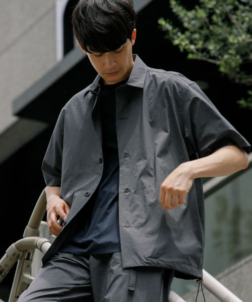『MINOTECH』撥水パッカブルシャツ