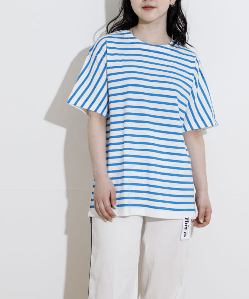 This is　This is the f-shirts Border&ORGANIC COTTON