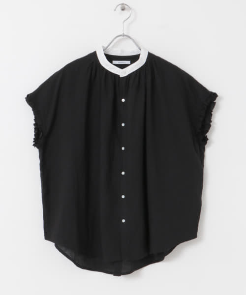 MANON　FRENCH LINEN FRILL SLEEVE AMICAL SHIRTS