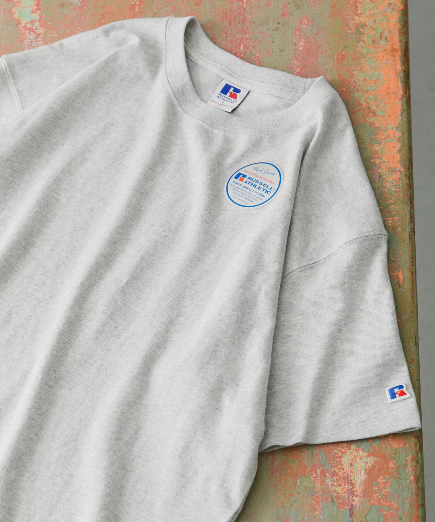 別注』RUSSELL ATHLETIC×DOORS USA Cotton Basic Tee[RJ-1037