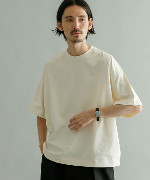 『UR TECH ひやサラクール』『UVカット/吸水速乾』ラグランルーズTシャツ