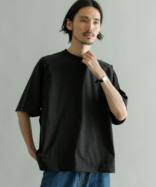 『UR TECH ひやサラクール』『UVカット/吸水速乾』ラグランルーズTシャツ