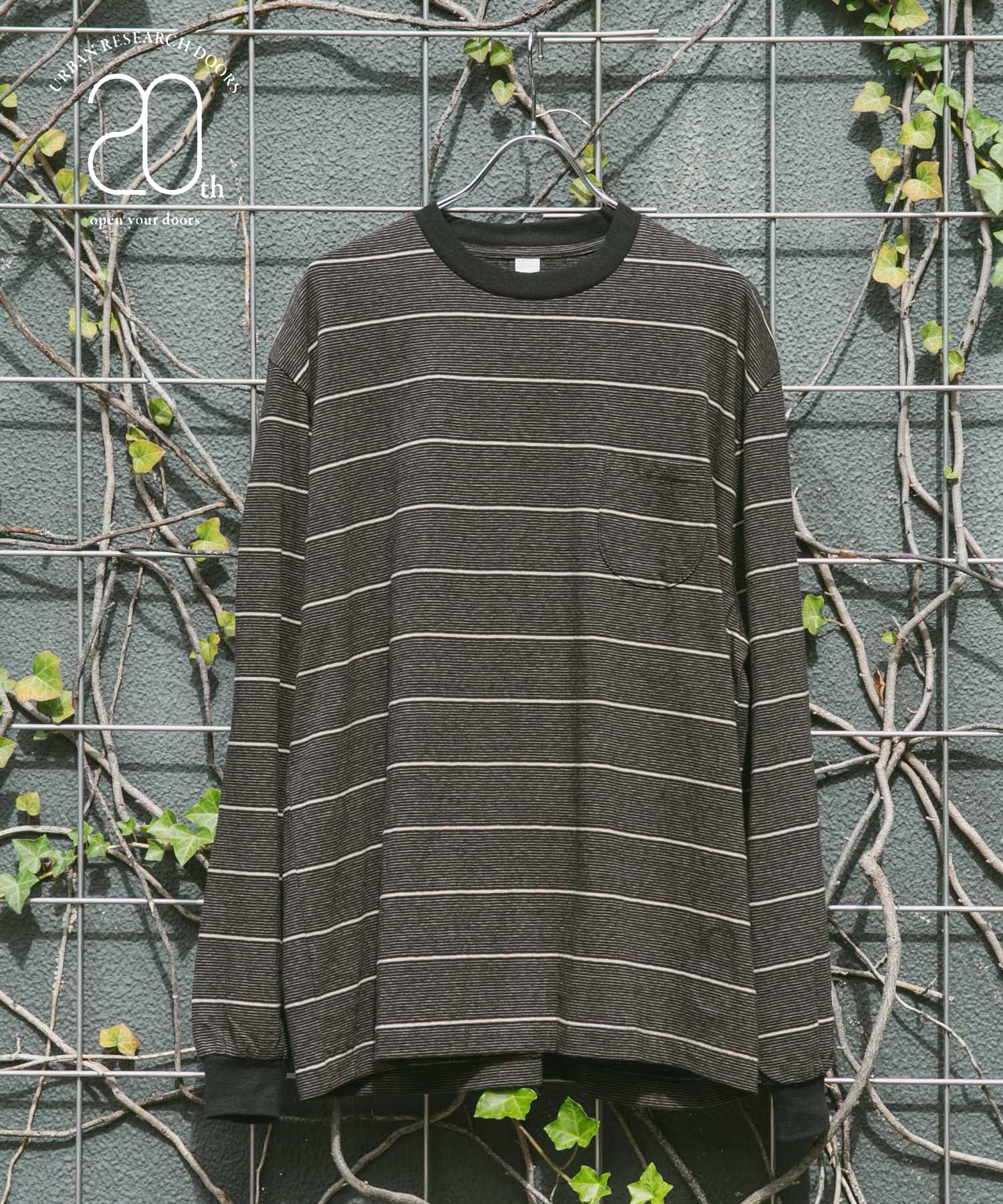 高い信頼 厚い信頼 別注』ENDS RESEARCH公式ファッション通販  T-shirts[EM-ST-C4UR-DM36]｜URBAN L/S Pocket 20th MEANS×DOORS and トップス