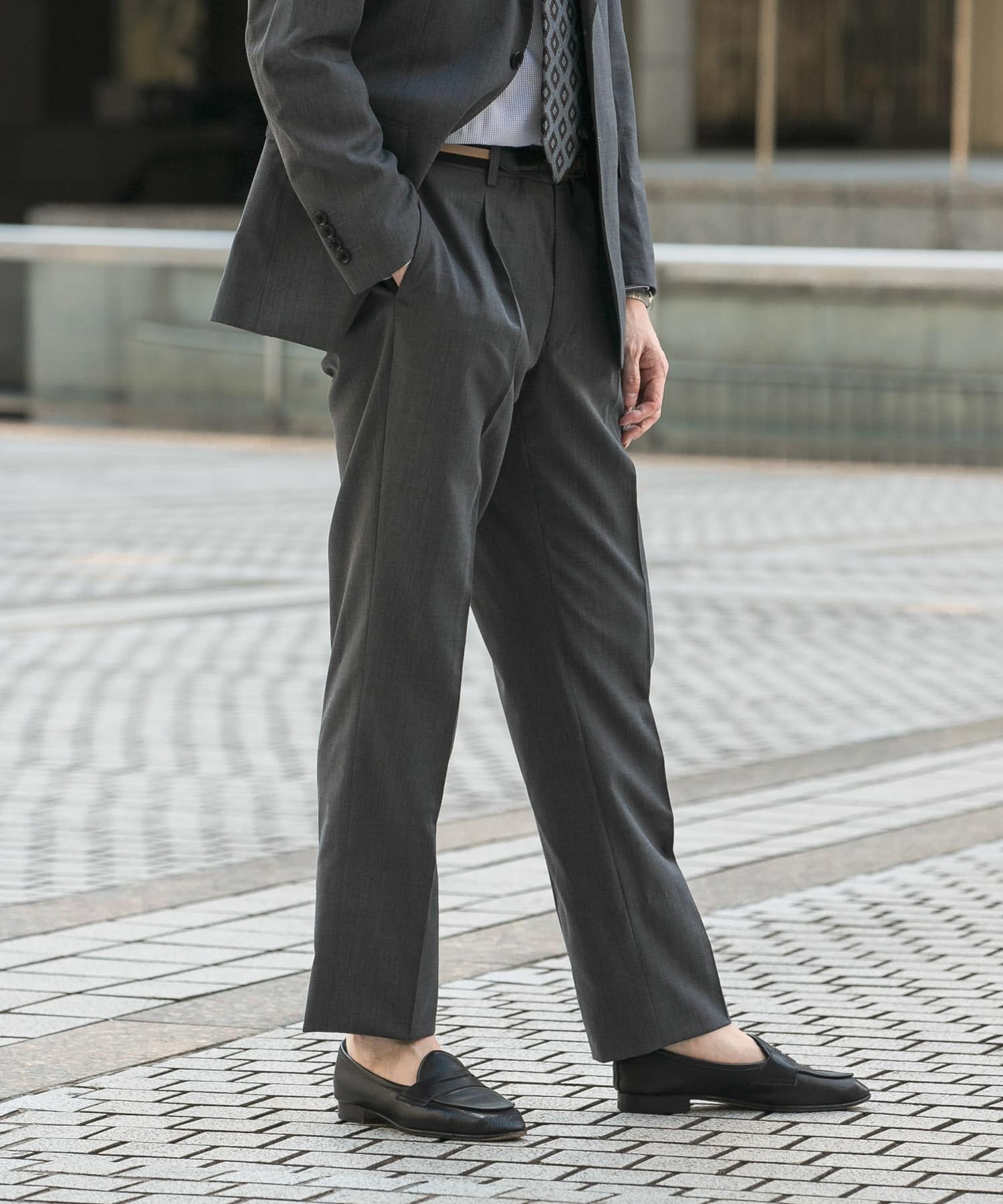 LIFE STYLE TAILOR ウォッシャブルストレッチパンツ[DT36-14L501