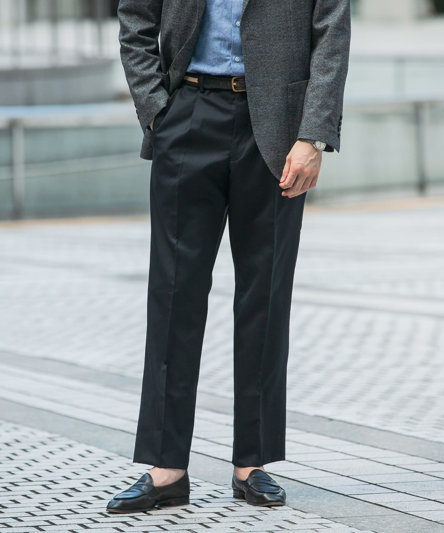 LIFE STYLE TAILOR ウォッシャブルストレッチパンツ[DT36-14L501