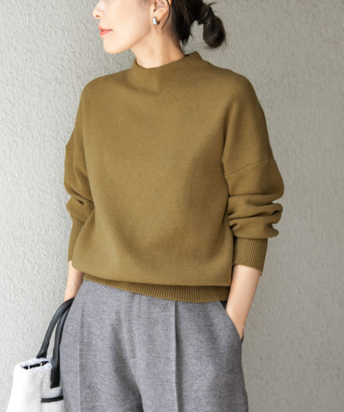 ボトルネックKNITプルオーバー