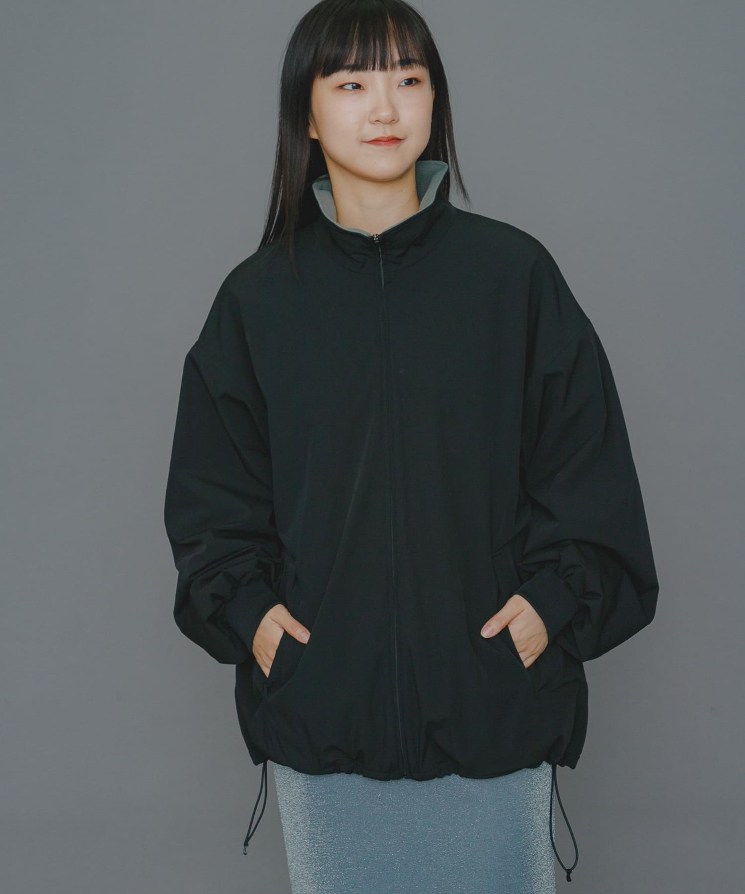 WEB先行販売』『ユニセックス』Uiscel フリースライニングZIPルーズ 