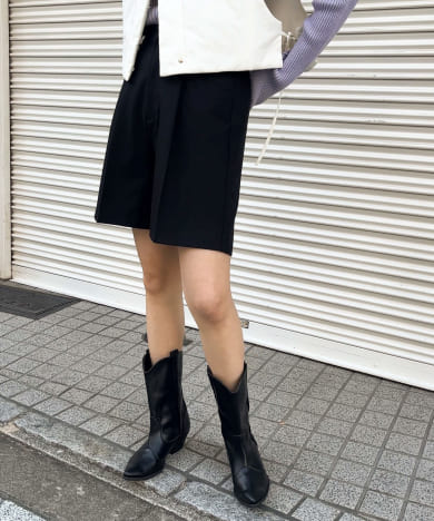 デザインポケットタックショートパンツ