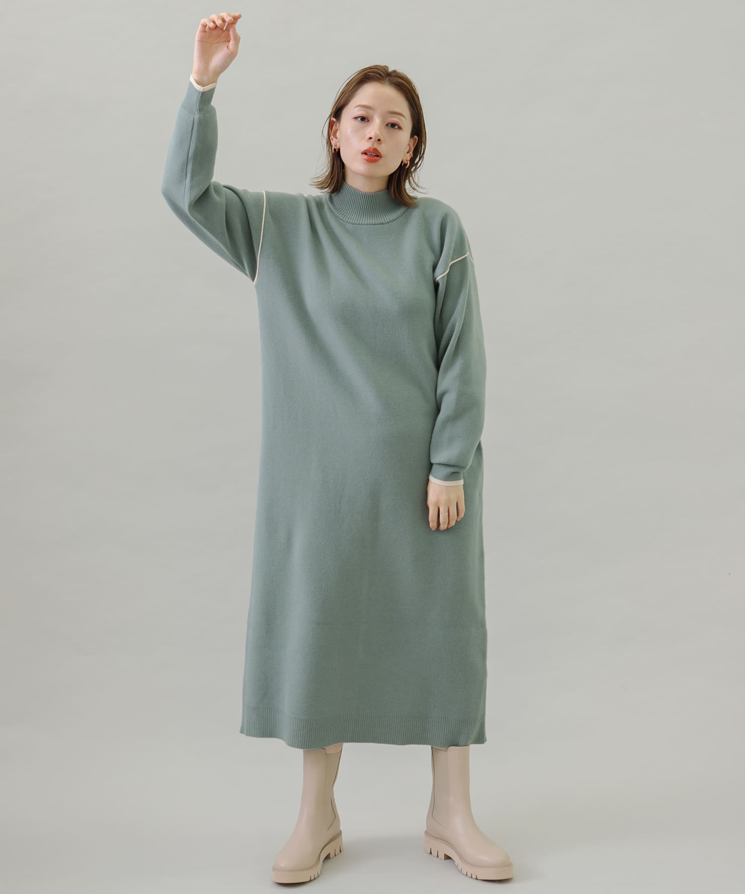新品 アーバンリサーチ SonnyLabel アシメネックカットソー ワンピース