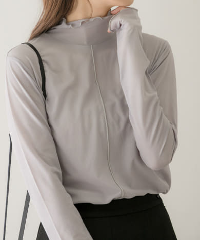 GANNI Rib Jersey Wrap Blouse[T3442-UL35]｜URBAN RESEARCH公式