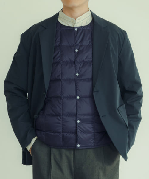 TAION　CREW-NECK BUTTON DOWN VEST