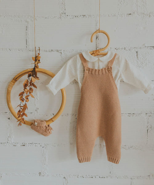 buho　NB KNIT DUNGAREE