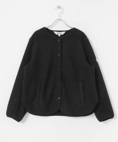 AIGLE　シェルパフリースカーディガン