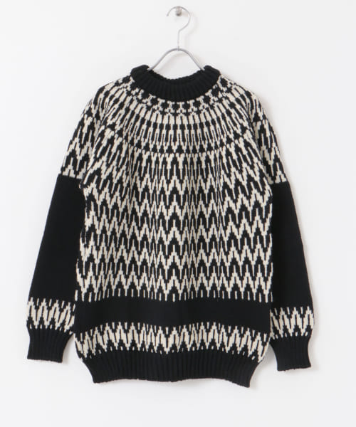 GUERNSEY WOOLLENS　Iceman Twotone Sweater