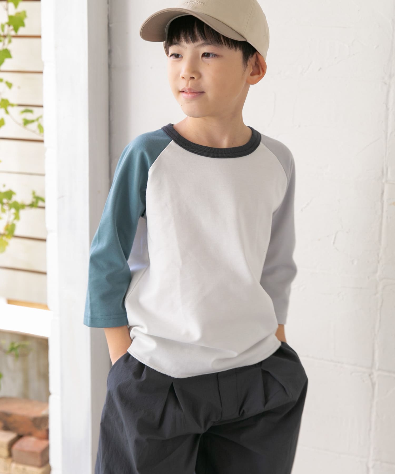 WEB/一部店舗限定サイズ』7分袖クレイジーポンチTシャツ(KIDS)[DR44