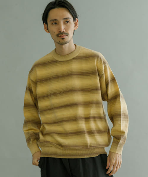 [URBAN RESEARCH][マルチボーダークルーネックニット]