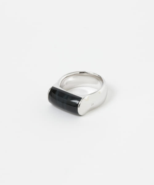 TOM WOOD　Crest Ring BlueHawk Eye