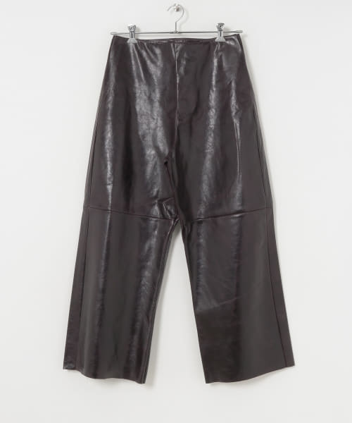 GABRIELA COLL GARMENTS　LEATHER FULL TROUSERS