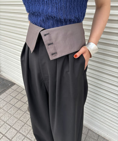 WIDEベルトパンツ