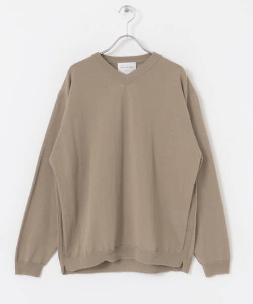 STILL BY HAND　Shallow v-neck sweater