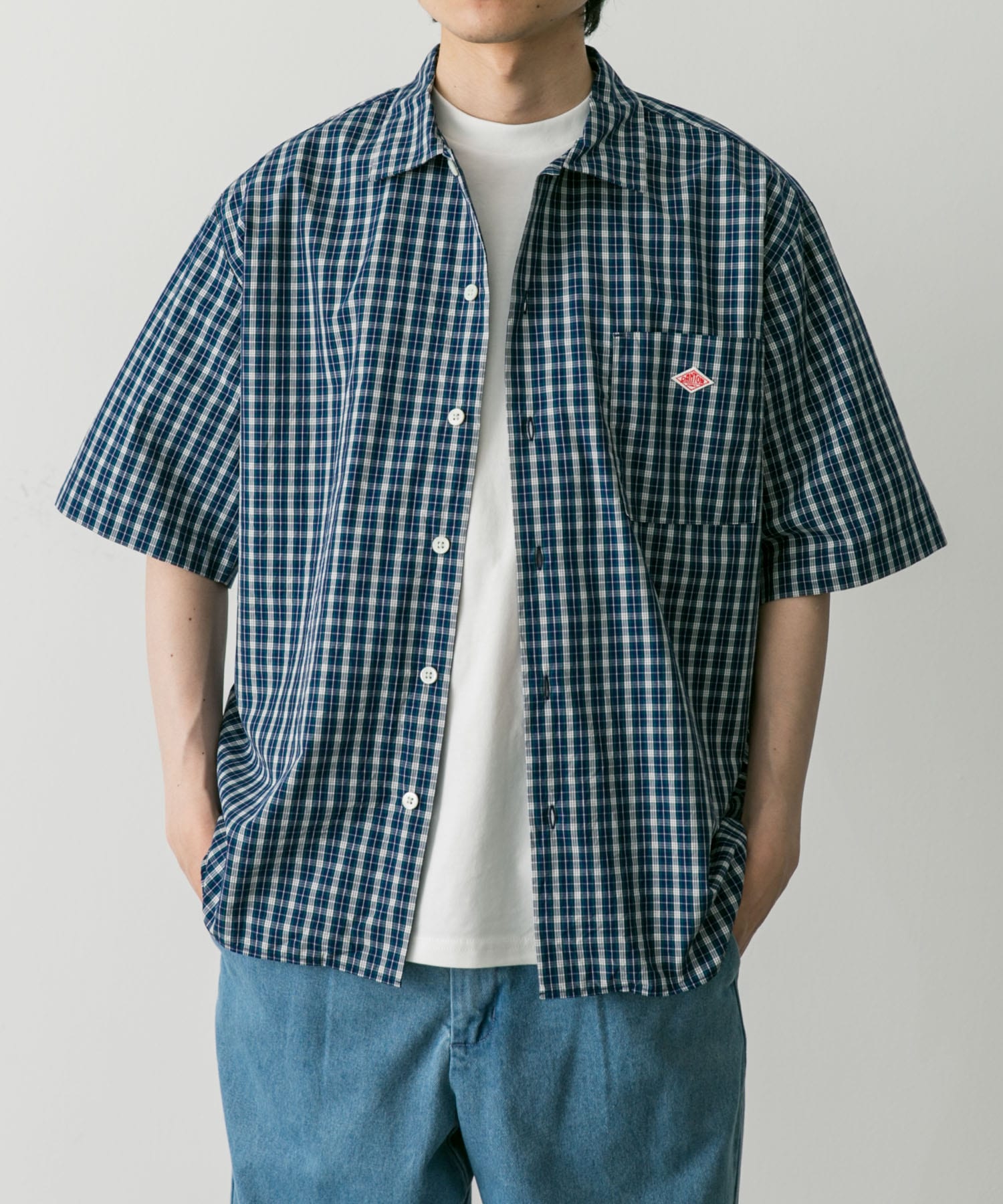 DANTON WORK SHIRTS SHORT-SLEEVE[DM45-DT-B0049]｜URBAN