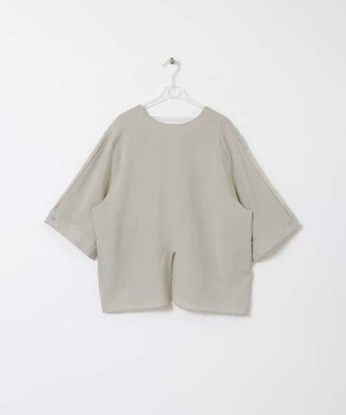 slit pull over blouse