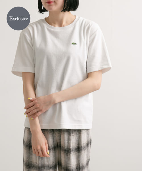 『別注』LACOSTE×DOORS　パイルクルーネックTシャツ
