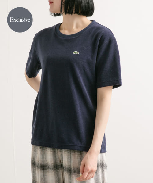 [DOORS][『別注』LACOSTE×DOORS　パイルクルーネックTシャツ]