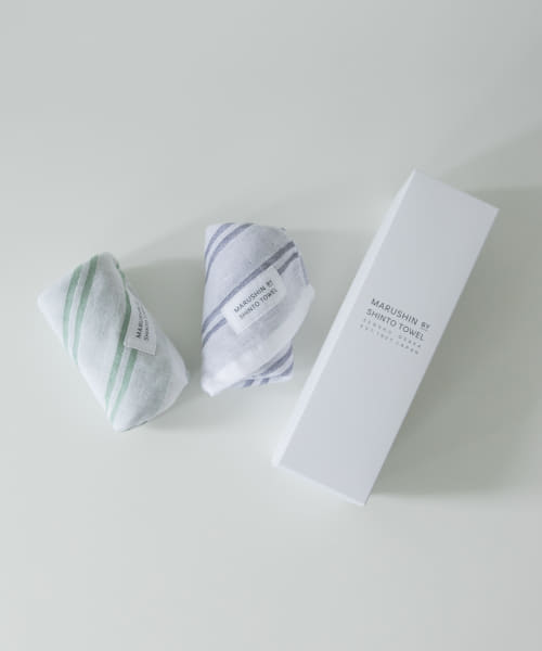 『WEB限定』SHINTO TOWEL　シマ ハンドタオル 2枚セット