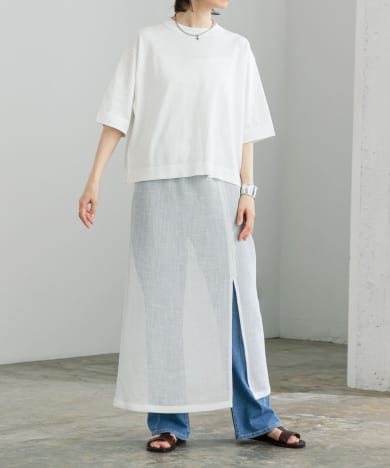 カラミレイヤードスカート