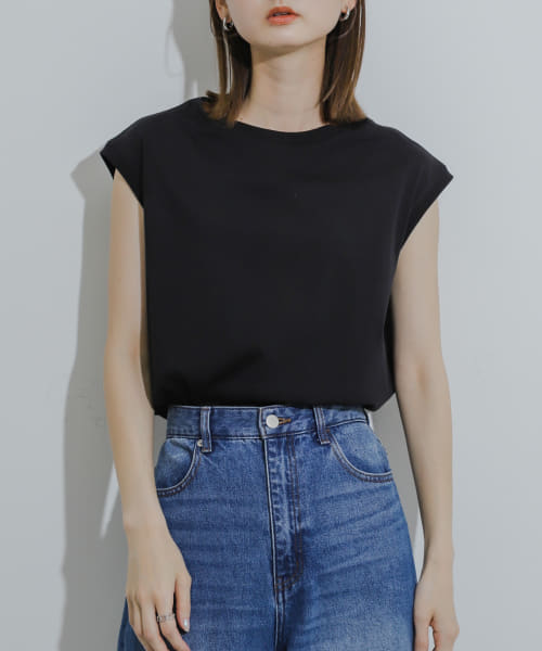 クールタッチフレンチスリーブTシャツ