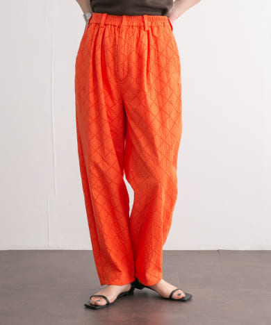 エンフォルド 20SS コクーンパンツ ワイドパンツ ジップフライ