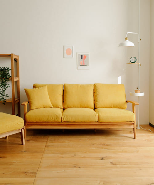 BOTHY　Chiffon Sofa 3P オーク無垢材