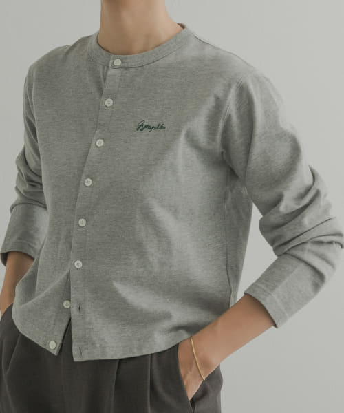 GYMPHLEX　SHORT CREW NECK CARDIGAN