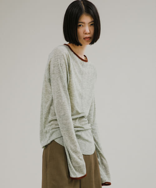 piping sheer t-shirts