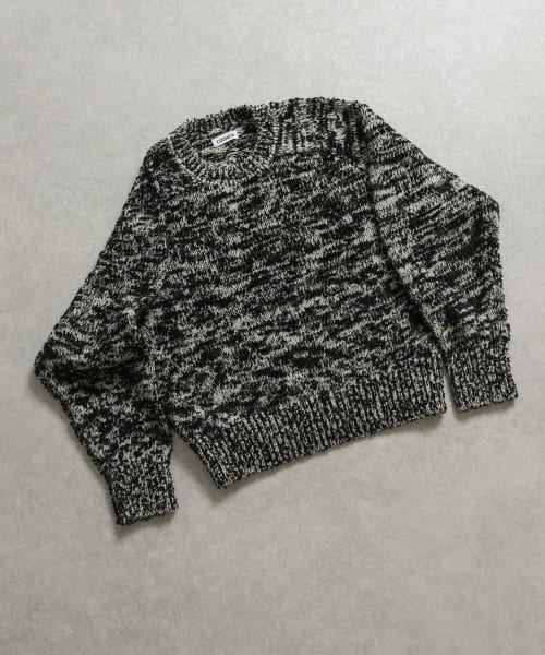米富繊維　W/C MELANGE KNIT PULLOVER-1
