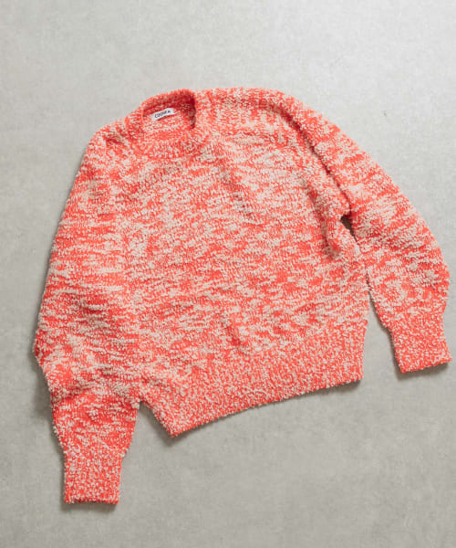 米富繊維　W/C MELANGE KNIT PULLOVER-1