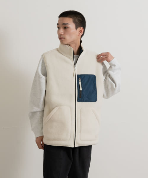 AIGLE　シェルパフリース リバーシブルベスト T-KIT