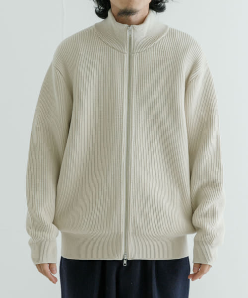 [URBAN RESEARCH][Yonetomi　EX FINE WOOL RIB KNIT BLOUSON]