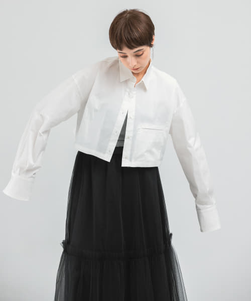 ELENDEEK　CROPPED SHIRT BLOUSE