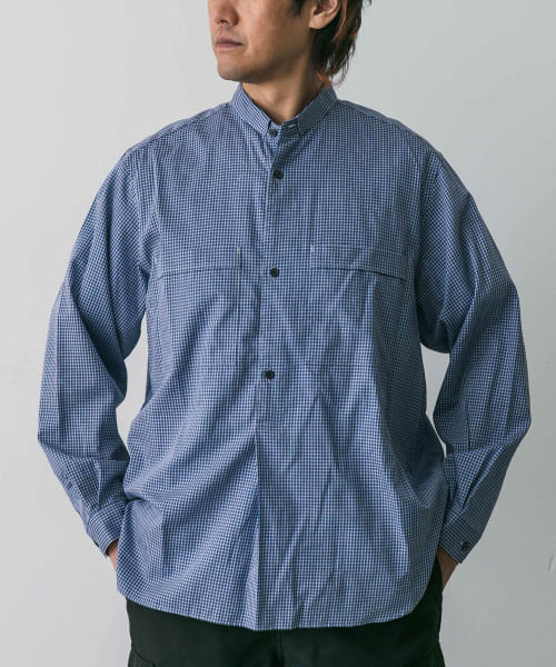 [DOORS][STILL BY HAND　Narrow collar Pullover shirts]