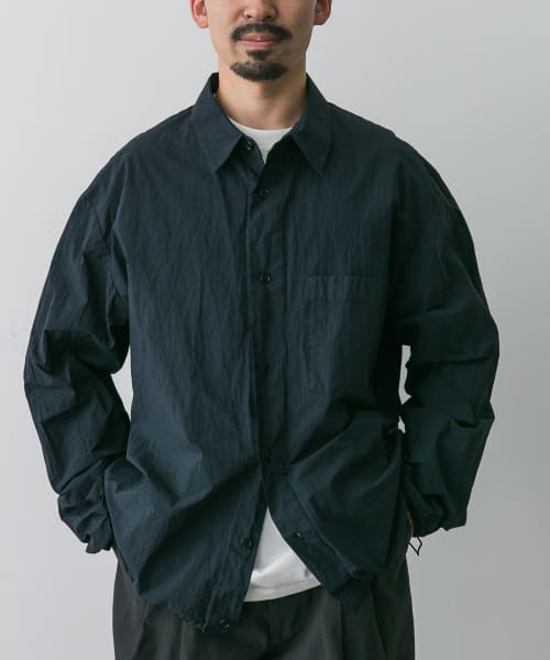 STILL BY HAND　Garment-dye shirts blouson
