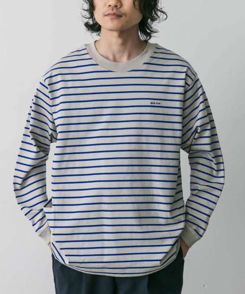 Snow Peak Apparel　HeavyCottonBorder L/S T-shirts