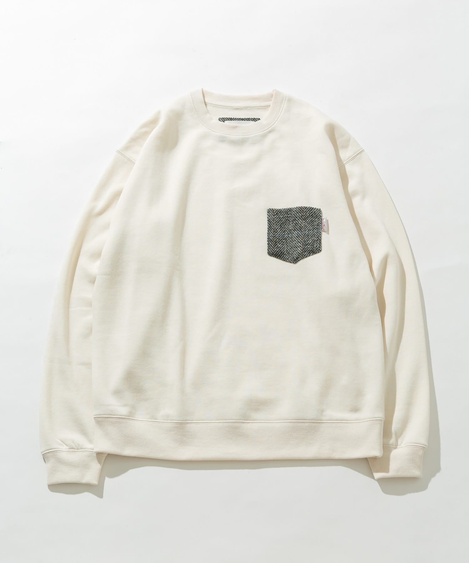お歳暮 人気 オシャレ ハリスツイードポケット裏起毛スウェット[LA47-11C901]｜URBAN トップス