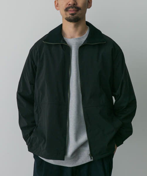 STILL BY HAND　ニットリブカラーハイネックブルゾン