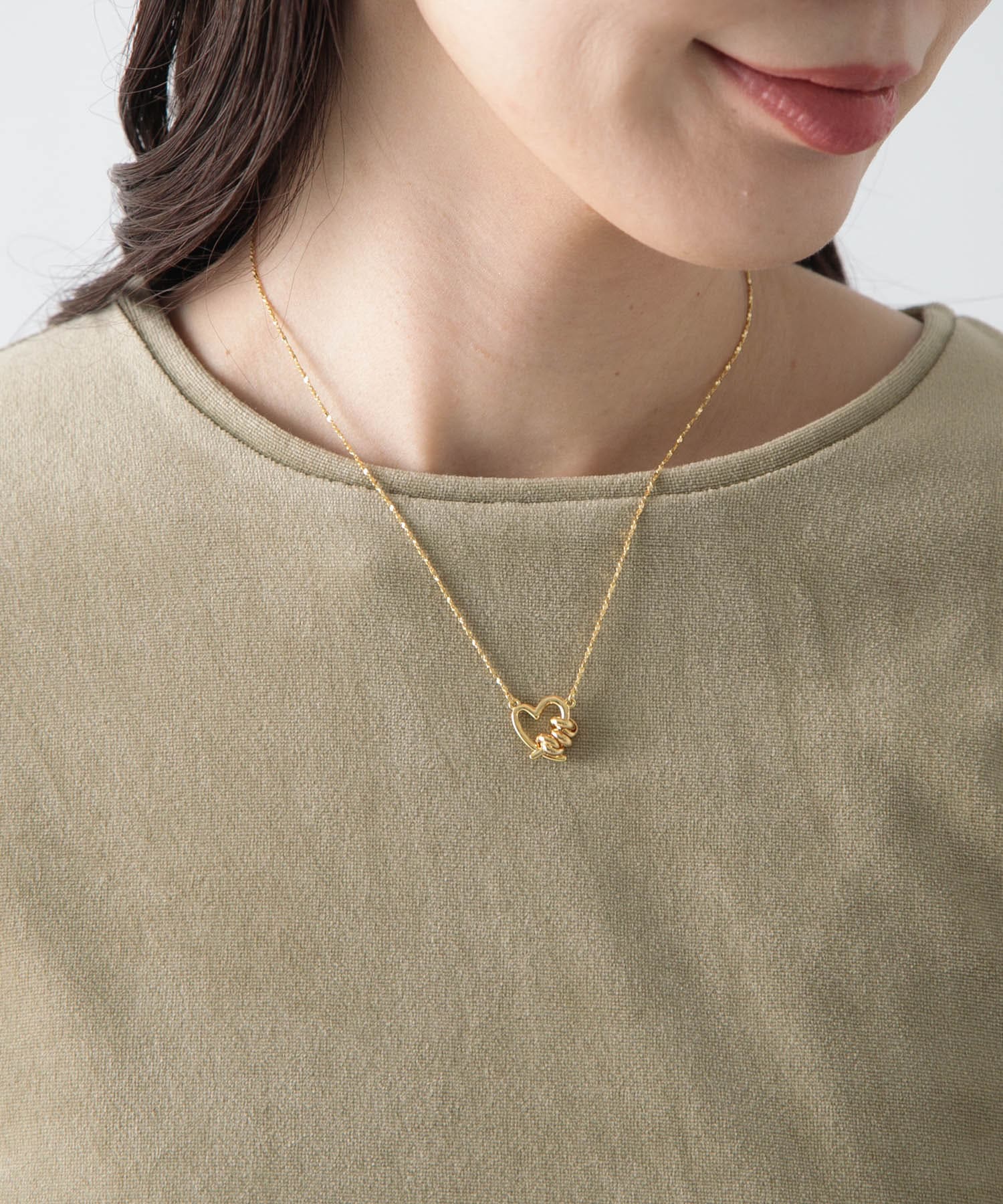 Lapuis Line Coil Heart Necklace B[LW46-243-220106]｜URBAN