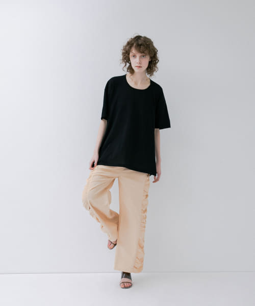 circle knit tee